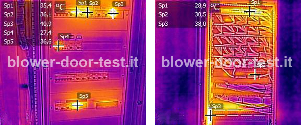 Termografia: quadri elettrici, server